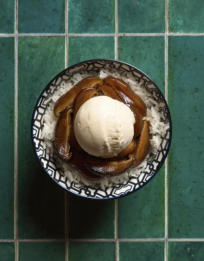 essenza gelato bistrot riso e sushi di alici cantabrico